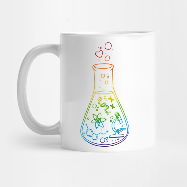 Science Glass Flask Biotech Microbiology Lab by labstud